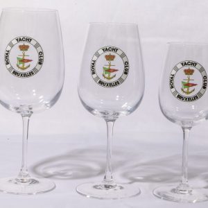 Set de 6 verres à vin aux couleurs du B.R.Y.C.